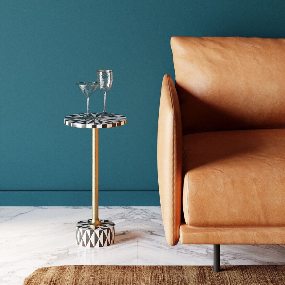 幾何造型邊桌 (2)