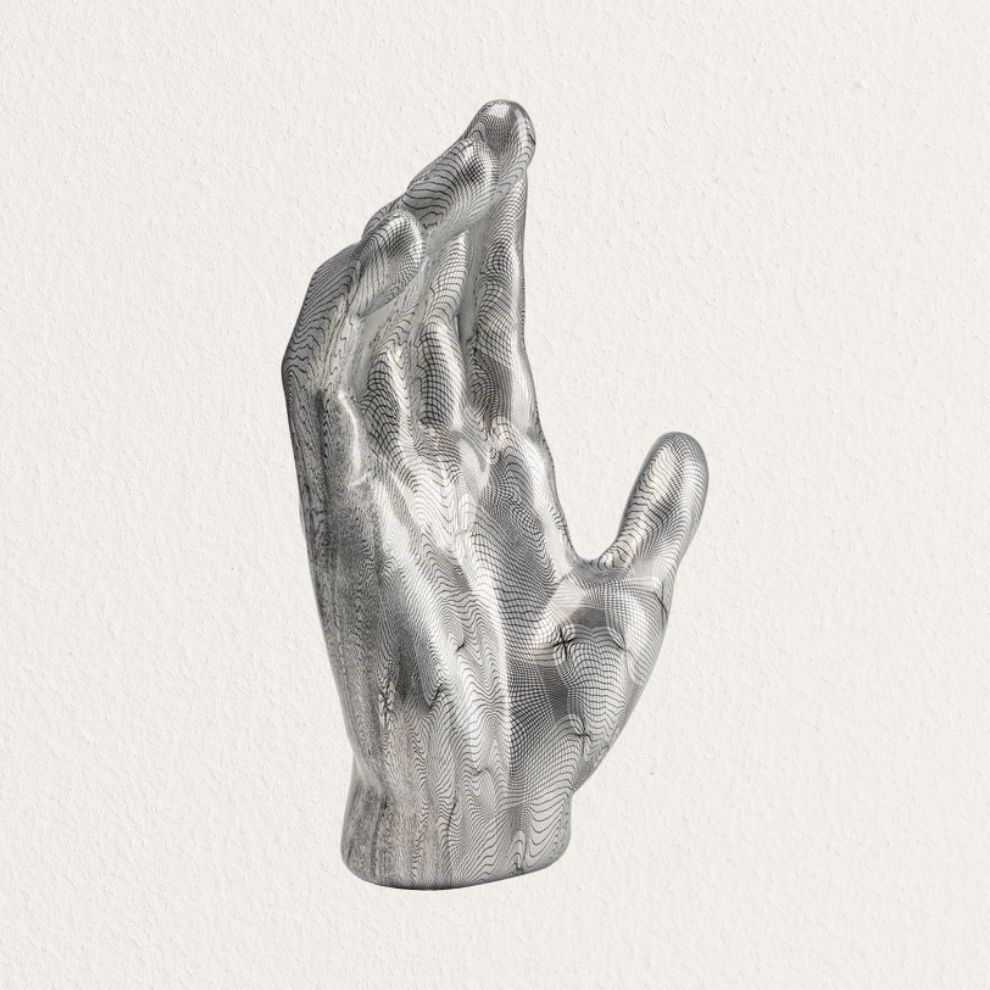 灰手掌造型擺飾 (2)