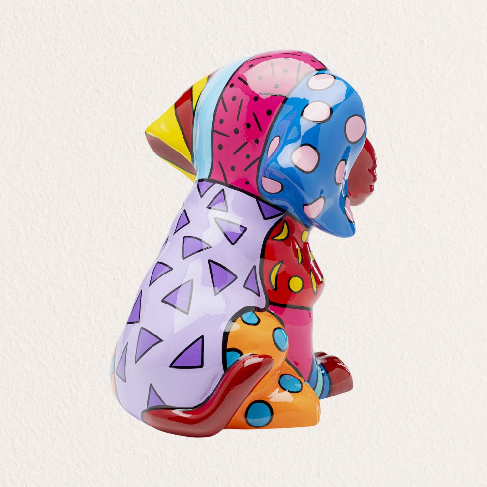 拼布歡樂犬造型擺飾 (3)