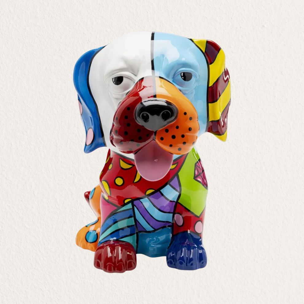 KARE 拼布歡樂犬造型擺飾