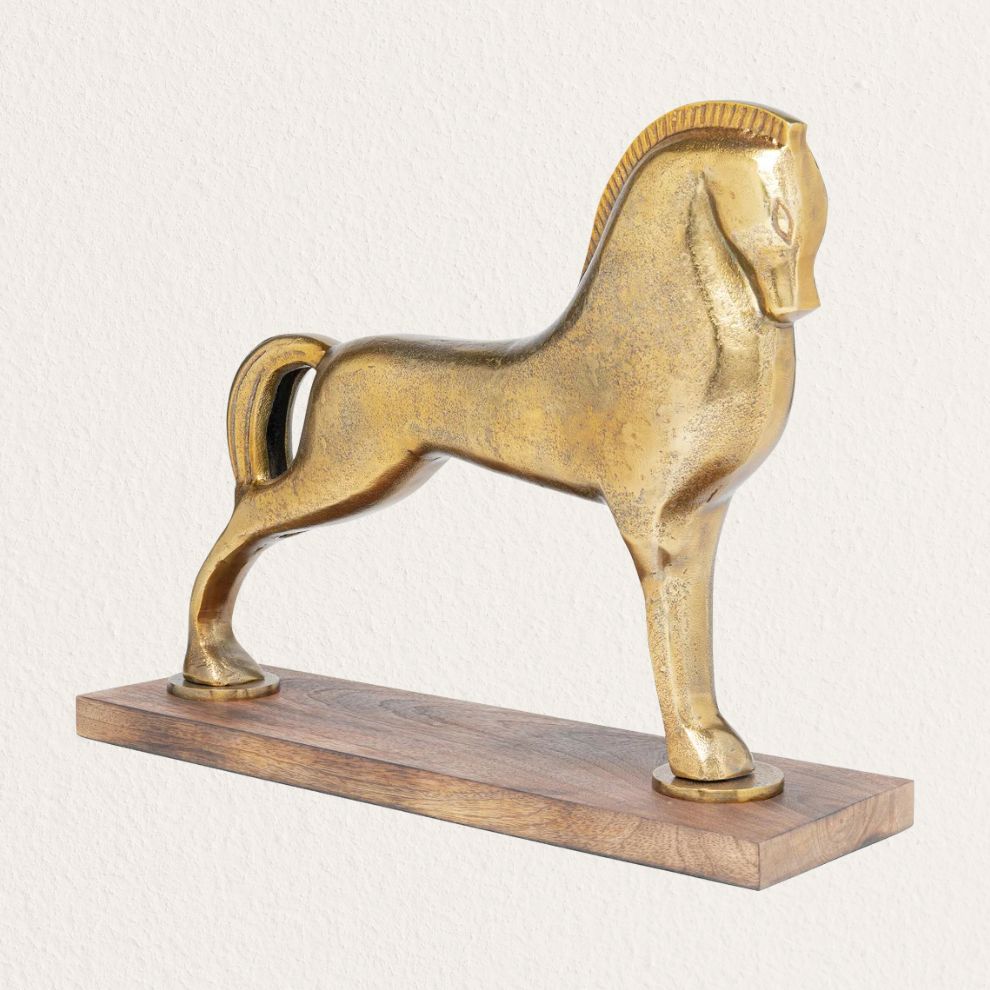 黃銅駿馬造型擺飾 (2)