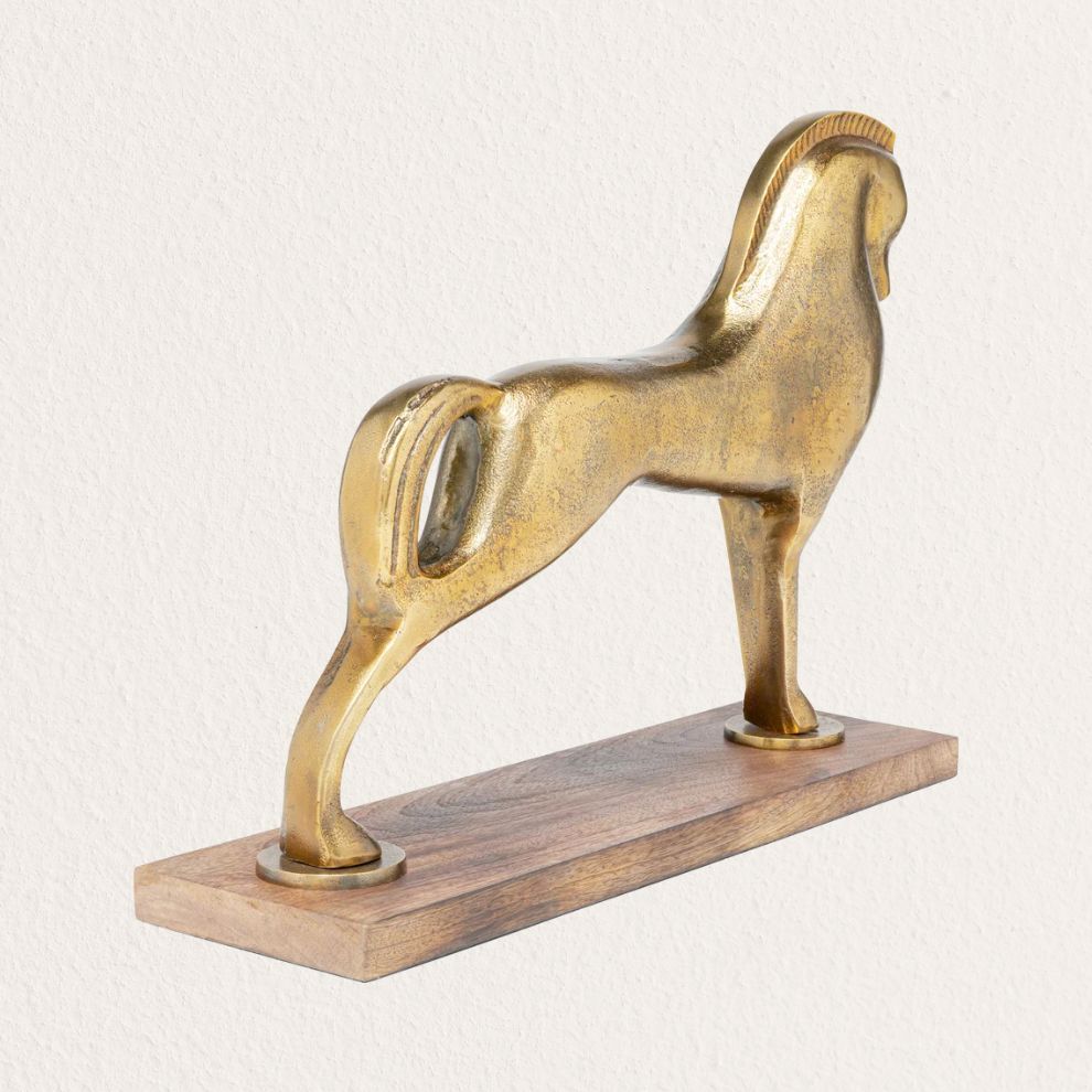 黃銅駿馬造型擺飾 (3)