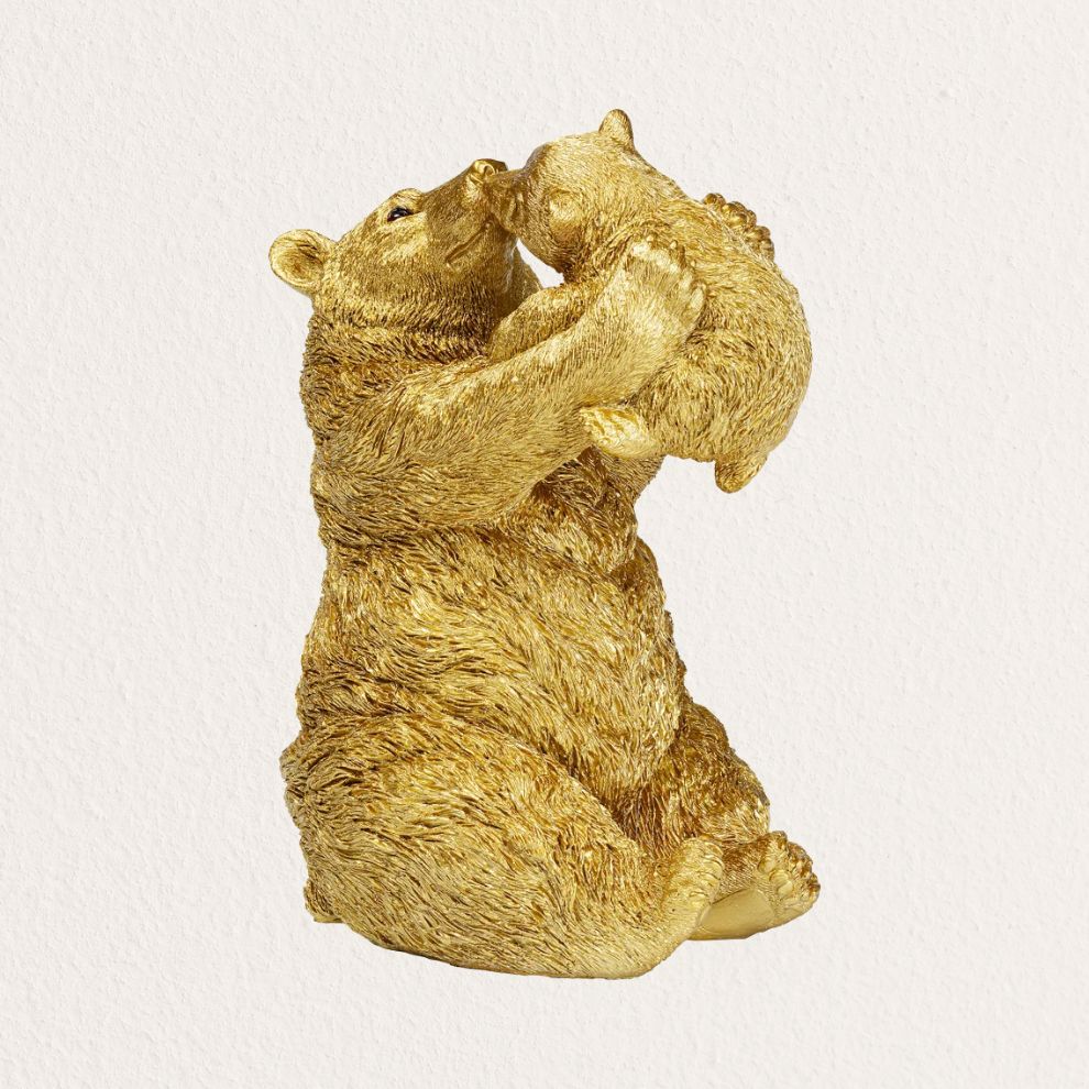 金色熊寶貝造型擺飾 (2)