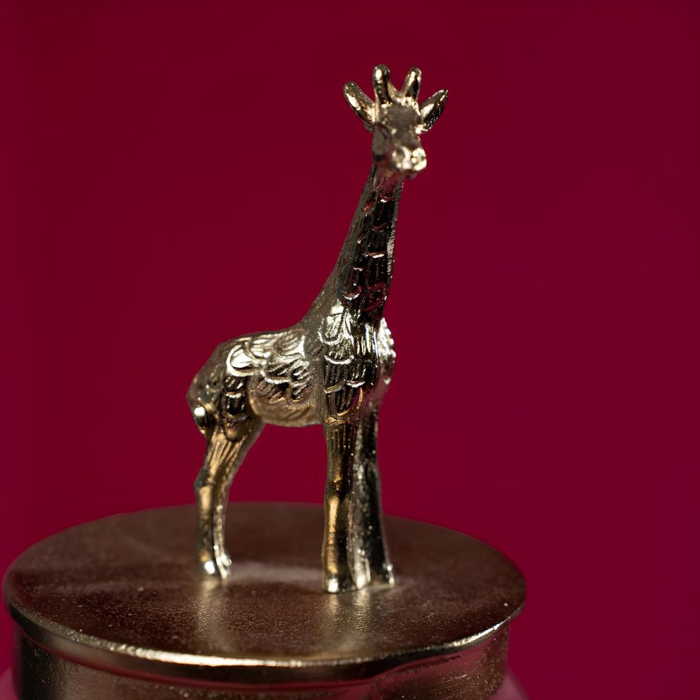 金色長頸鹿造型玻璃罐 (3)