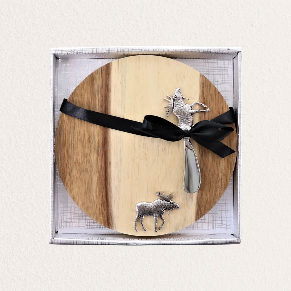 麋鹿造型砧板刀具組