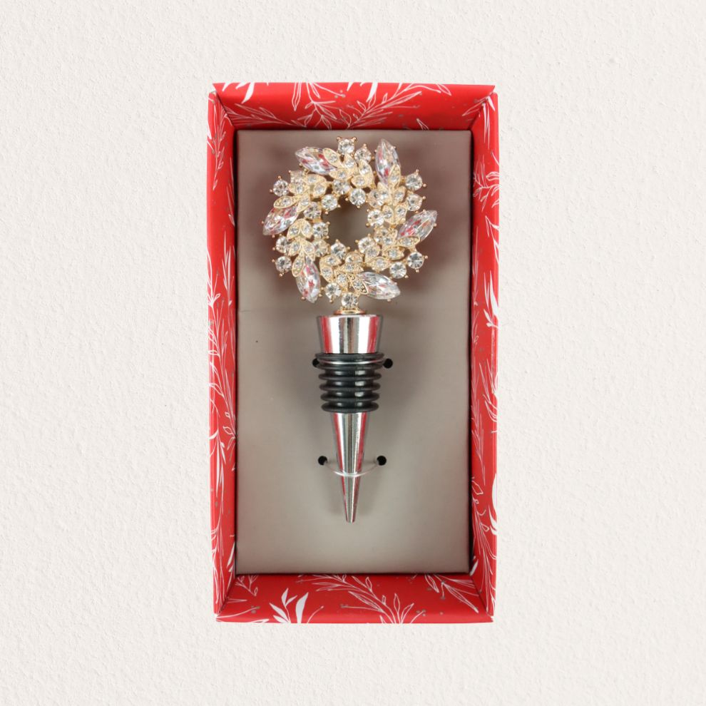 歐式花圈造型酒瓶塞