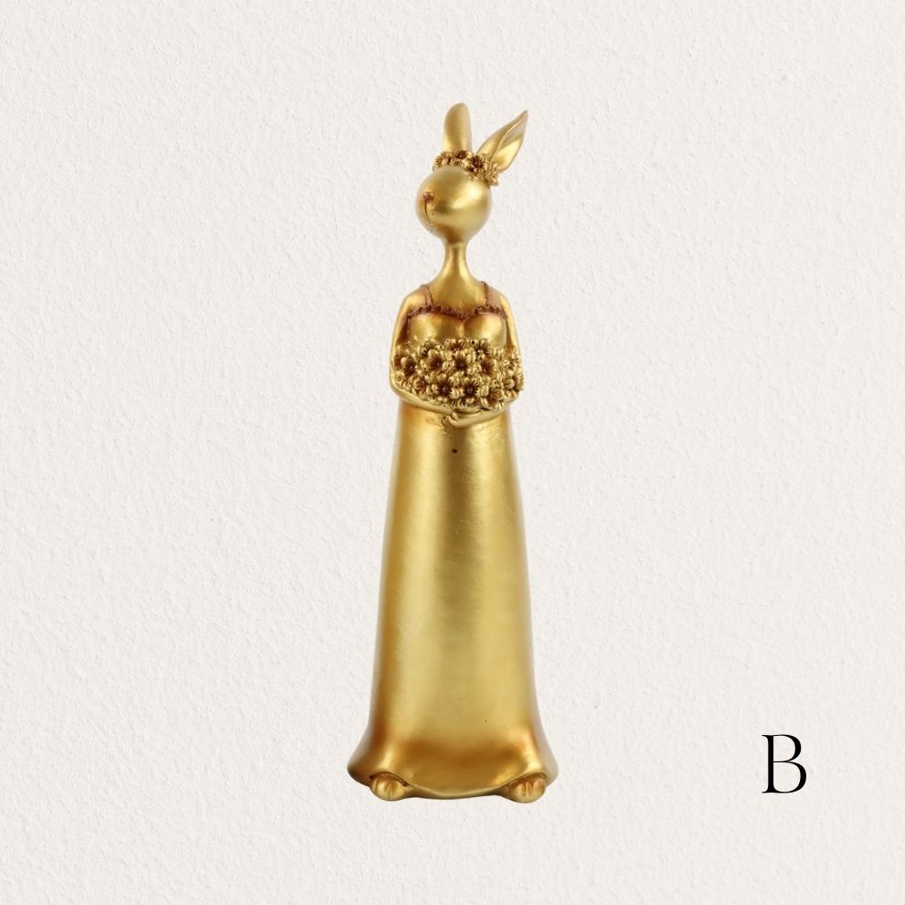 金兔伴娘造型擺飾 (3)