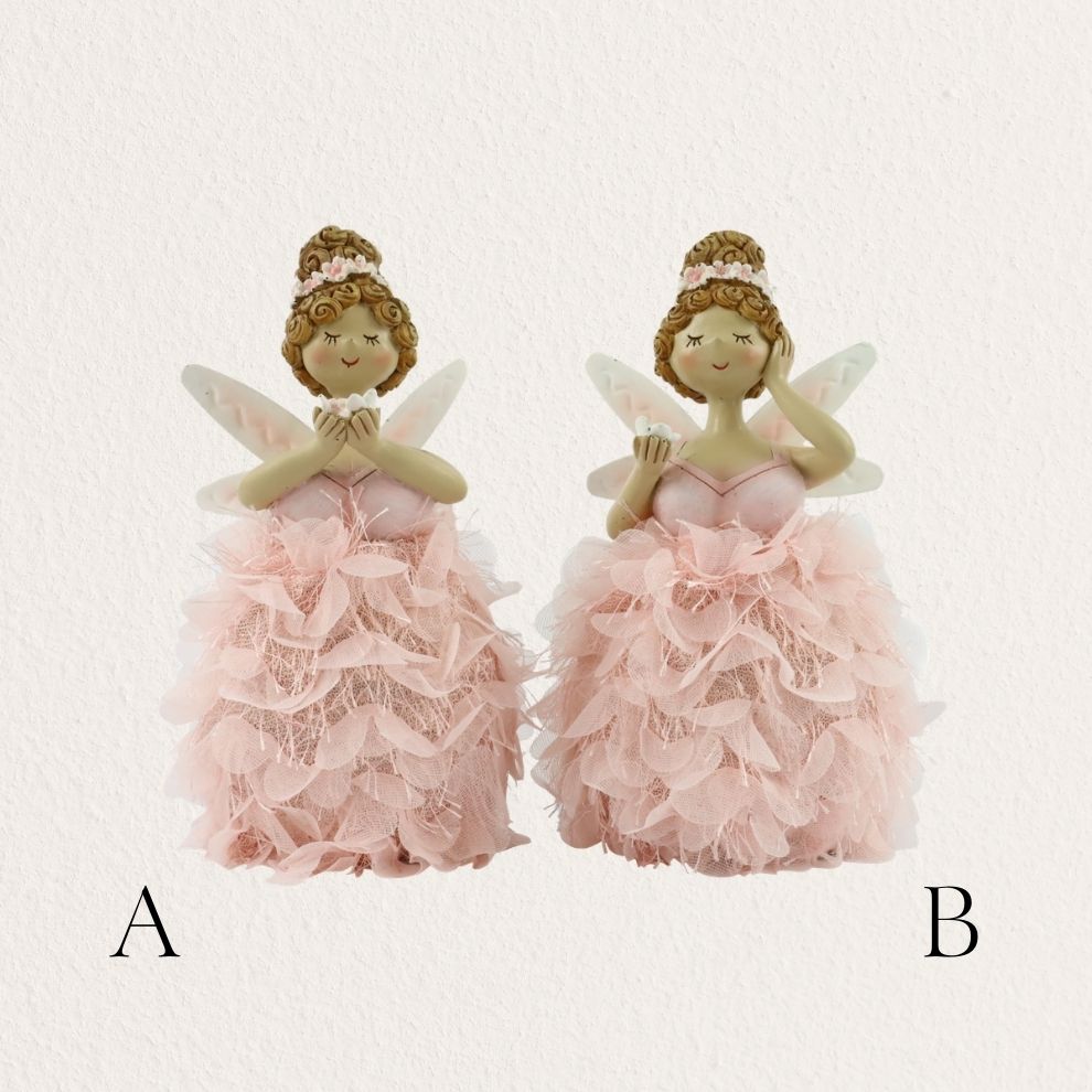 粉紅花仙子造型擺飾 (2)