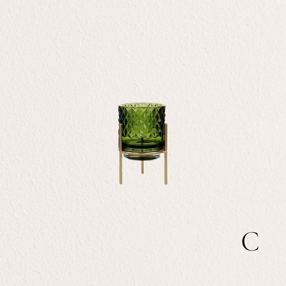 彩色玻璃燭台 (4)