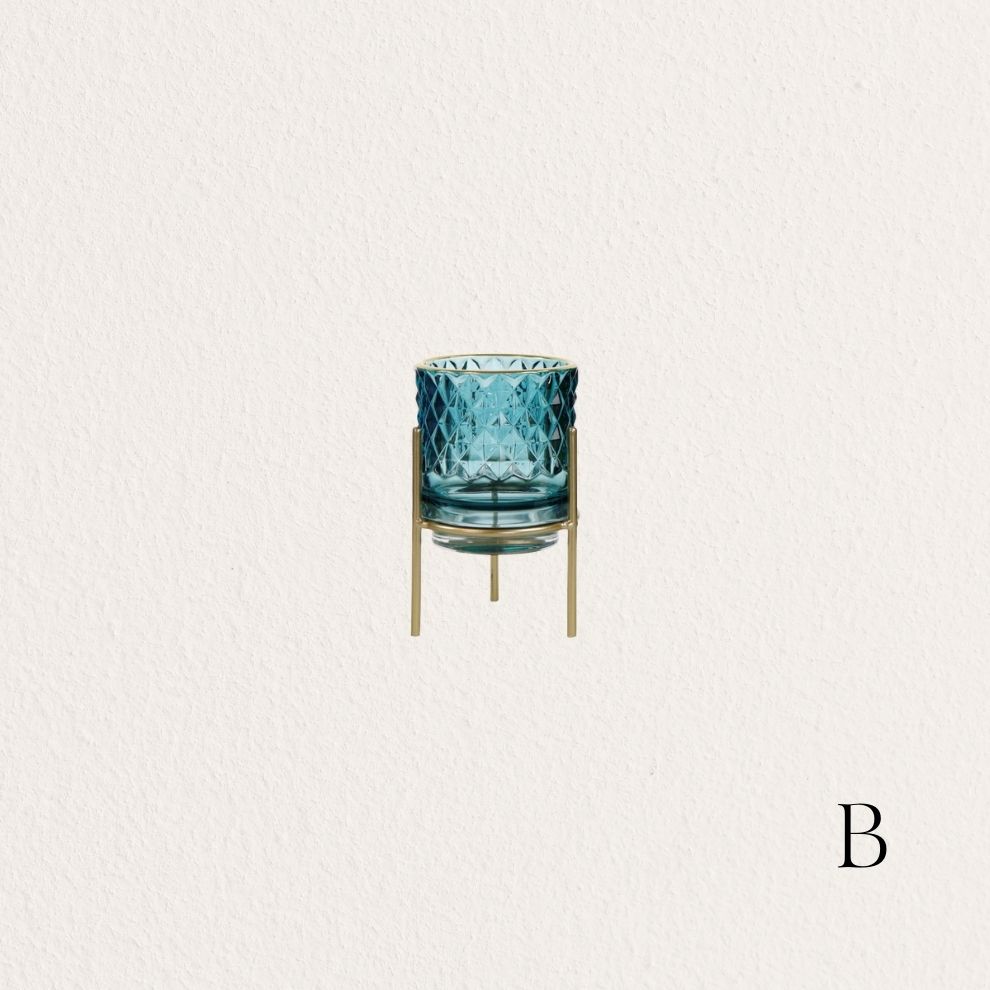 彩色玻璃燭台 (3)