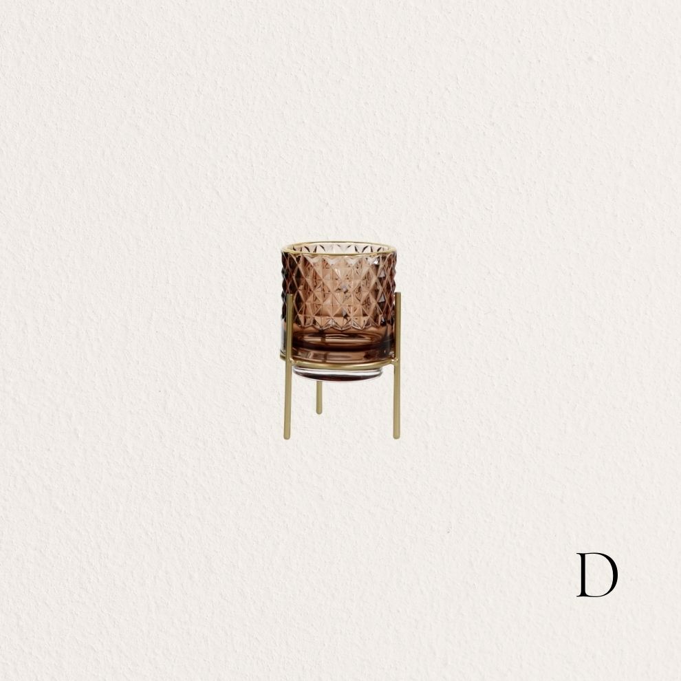 彩色玻璃燭台 (5)